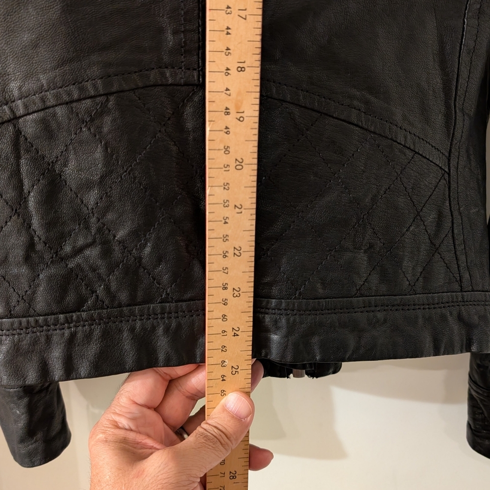 Diesel Men's Black Leather Jacket size large - Picture 9 of 10